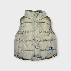 Little Bipsy Sherpa Lined Puffer Vest in Camel